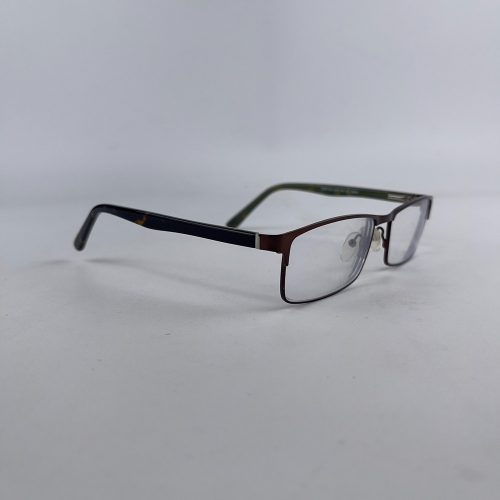 D'amato DM4142 Unisex Adult Eyeglasses Frame Green Plastic Half Rim 54-16-140 mm - Picture 6 of 12